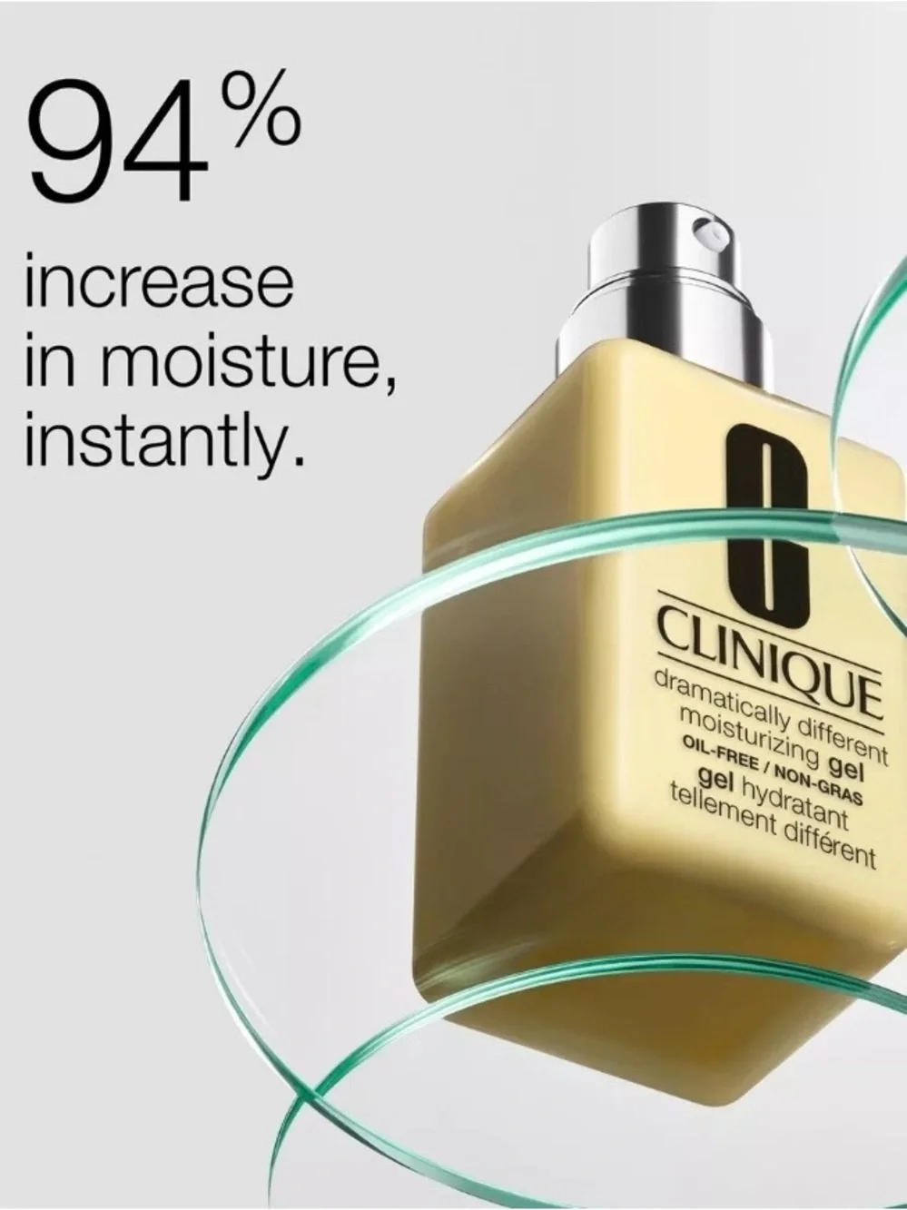 NIB 2!! Moisturizing Gel Bottle with pump by Clinique. Dermatologist developed.